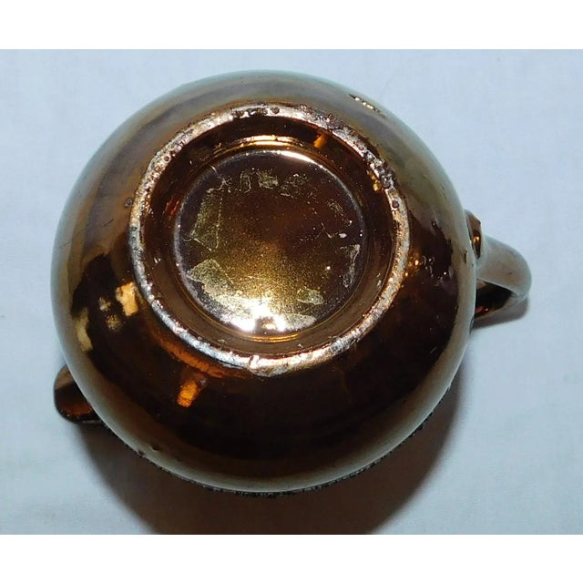 Antique Copper Lustre Creamer For Sale In Philadelphia - Image 6 of 7