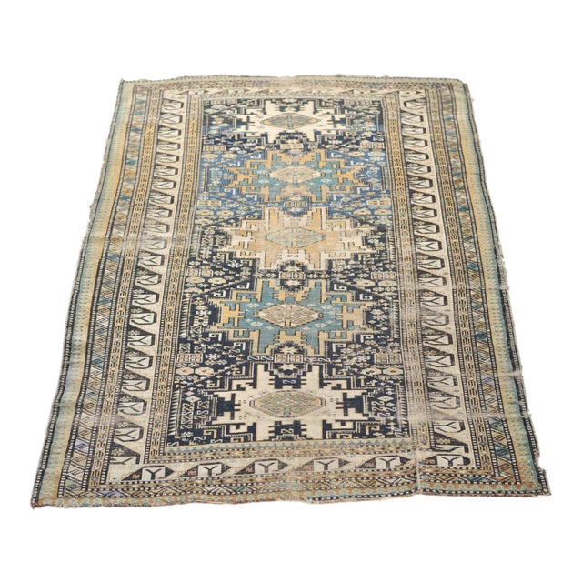 Antique Edwin Shirvan Kuba Caucasus Mountains Rug, 4 x 6 For Sale