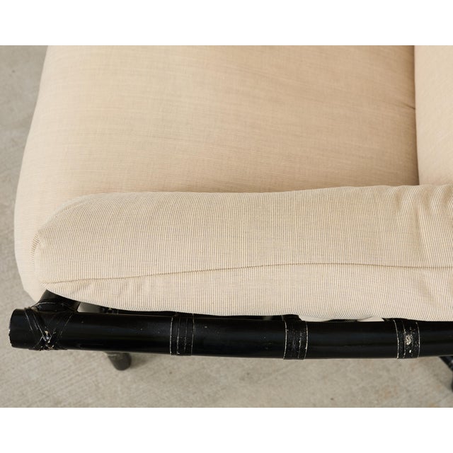 McGuire Organic Modern Lacquered Rattan Lounge Chair For Sale - Image 12 of 17