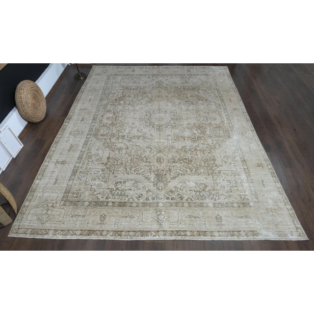 Vintage Persian Hand-Knotted area rug is a semi-antique vintage area rug. The '70s Eastern region of Anatolian's unique...