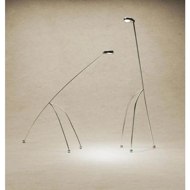 Set of 2 the grassing giraffe lamp by kilzi dimensions: d 65 x w 210 x h 210 cm materials: stainless steel. Dimensions may...