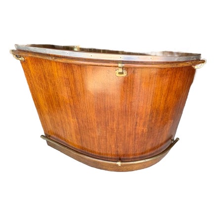 Early 20th Century French Walnut Art Deco Style Dry Bar For Sale