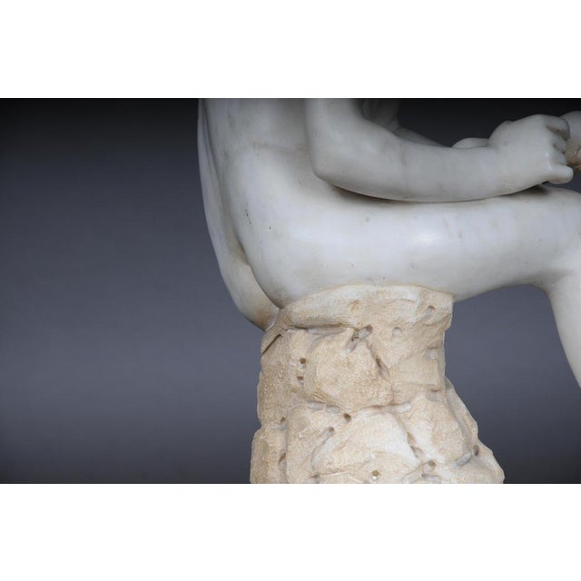 20th Century Marble Sculpture of Thorn Extractor Spinario For Sale - Image 6 of 18