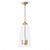 2020s Maiden Glass Pendant, Natural Brass For Sale - Image 5 of 8