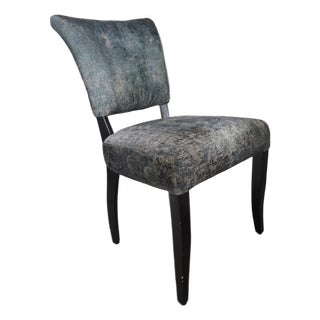 Timothy Oulton Mimi Chair in Velvet & Wood For Sale