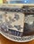 Blue Mid 20th Century Large 23” Blue and White Chinoiserie Imari Style Foot Bath Jardiniere For Sale - Image 8 of 12