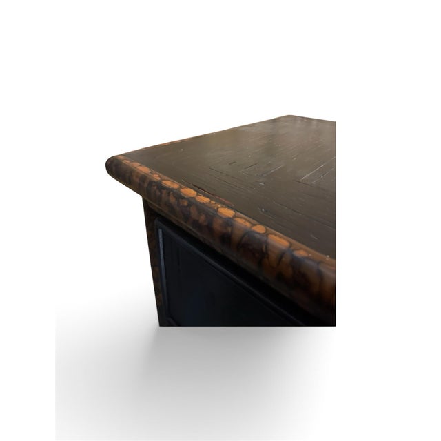 Brown British Colonial West Palm Beach Tortoise Bamboo Chest of Drawers With Brass Hardware by Ficks Reed For Sale - Image 8 of 9