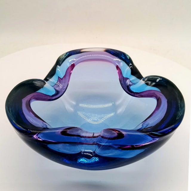 Flavio Poli Large Vintage Ashtray in Murano Glass by Flavio Poli for Seguso, 1960s For Sale - Image 4 of 11
