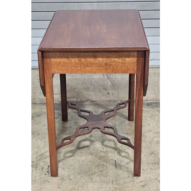 Late 20th Century Kittinger Williamsburg Mahogany Pembroke Table Drop Leaf Table Cw 160 Rare For Sale In Cleveland - Image 6 of 12