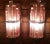 Metal Vintage Art Deco Skyscraper Metro Light Wall Sconces in Copper Red Cameo Glass - a Pair For Sale - Image 7 of 8