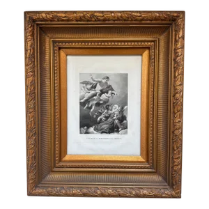 Late 18th Century Ecstasy of Saint Margaret of Cortona Engraving, Framed
