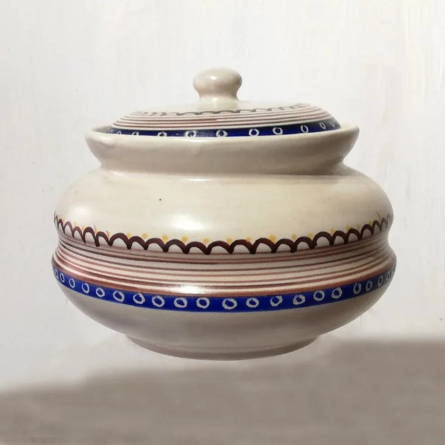 Postmodern Ceramic Lidded Box by Eric Luigi, 1970s For Sale - Image 3 of 5