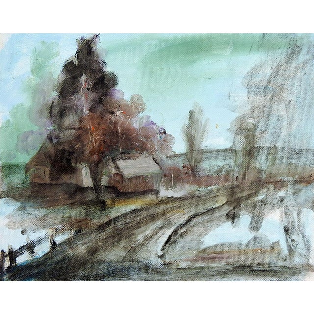 1960 S Tonalist Rustic Farm Scene Oil Painting Chairish