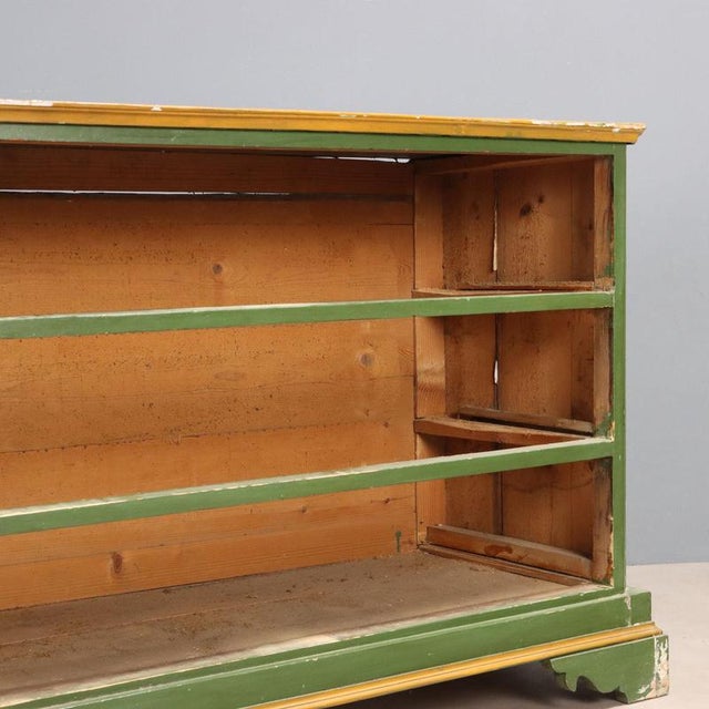 Green Fir Chest of Drawers with Enamel Finish For Sale - Image 8 of 10