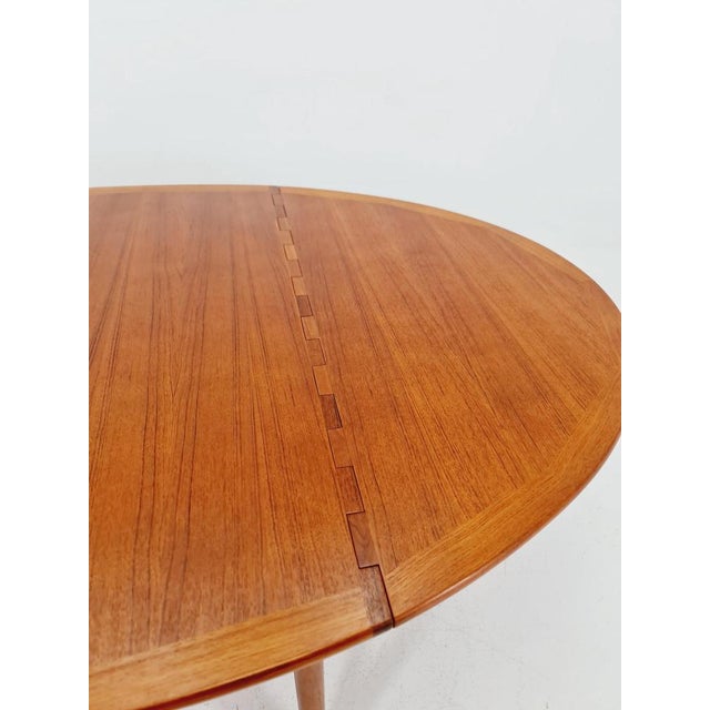 Brown Mid-Century Modern Danish Drop Leaf Teak Dining Table from Niels Koefoed, 1960s For Sale - Image 8 of 18