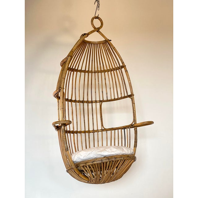 Hanging Bamboo Armchair, 1970s For Sale - Image 15 of 15