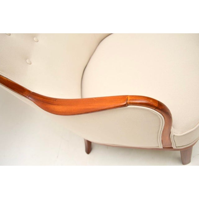 Wood Set of Swedish Chairs attributed to Carl Malmsten, 1940s For Sale - Image 7 of 9