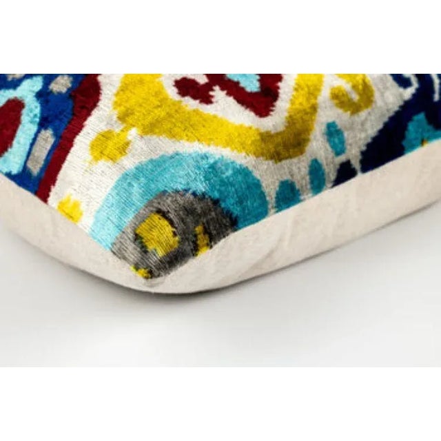 Modern Canvello Silk Velvet Pillow With Premium Down Feather Insert For Sale - Image 3 of 5