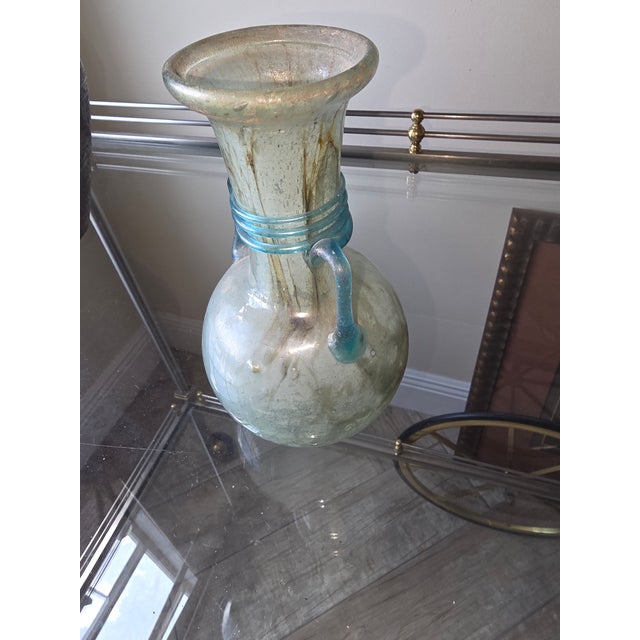 Classical Roman Early 20th C Scavo Cenedese Roman Style Glass Vessel For Sale - Image 3 of 9