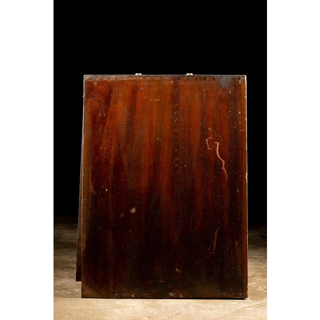 Brown Mid-20th Century Solid Mahogany Diaform Wheel Dresser Machinist’s Chest For Sale - Image 8 of 10