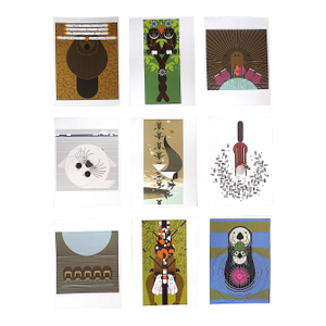 Vintage Charley Harper Diminutive ( 6.5" X 4.75") Modernist Abstracted Bird Lithographs - Set of 9
