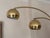 Vintage Three-Arm Arc Floor Lamp in Brass with Marble Base, 1970s For Sale - Image 4 of 18