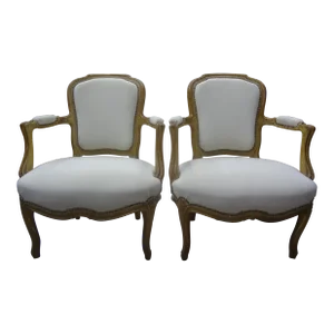 19th Century French Louis XVI Style Chairs-A Pair