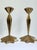 1940s Hollywood Regency Brass Starburst Candle Holders a Pair For Sale In Seattle - Image 6 of 8