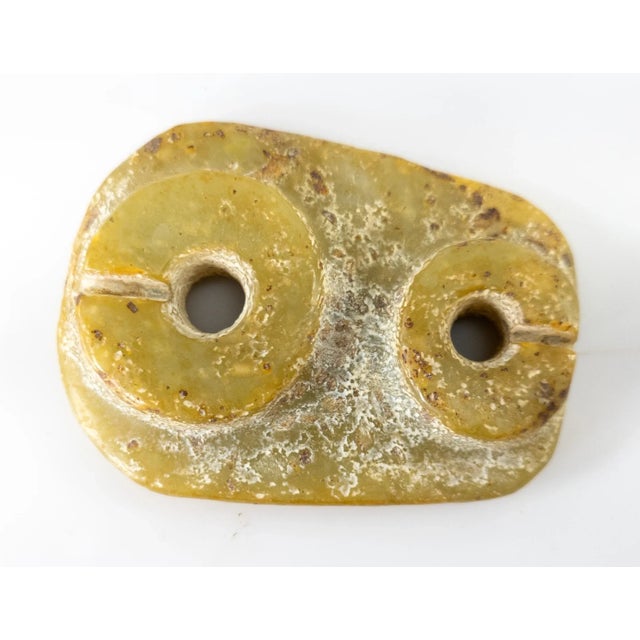 Chinese Late 20th Century Chinese Soapstone Carved Archaic Style Bi Disk For Sale - Image 3 of 10