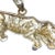 Metal Vintage 14k Yellow Gold Black Enamel Tiger Pendant For Sale - Image 7 of 8