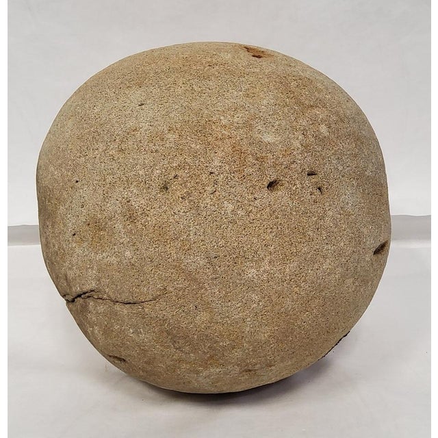 1970s 1940s Outdoor Stone Sphere. For Sale - Image 5 of 9
