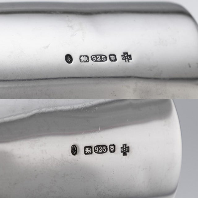 Silver Champagne Bottle Bubble Blowers from Asprey & Garrard, 2000s, Set of 2 For Sale - Image 13 of 14