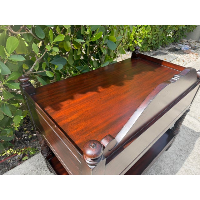 Vintage Ralph Lauren Mahogany Two Tier Server - 1 For Sale - Image 11 of 12