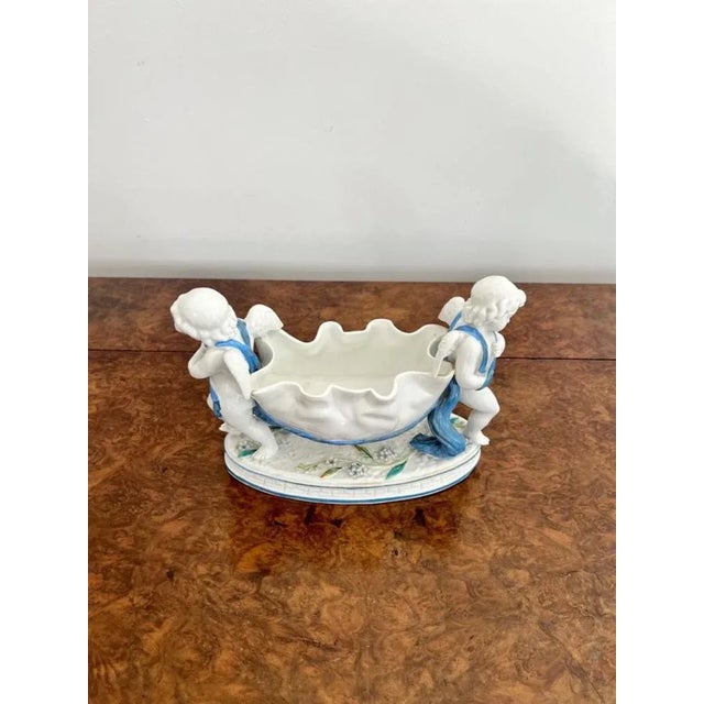 Late 19th Century Antique Victorian Continental Porcelain Group, 1880s For Sale - Image 5 of 7