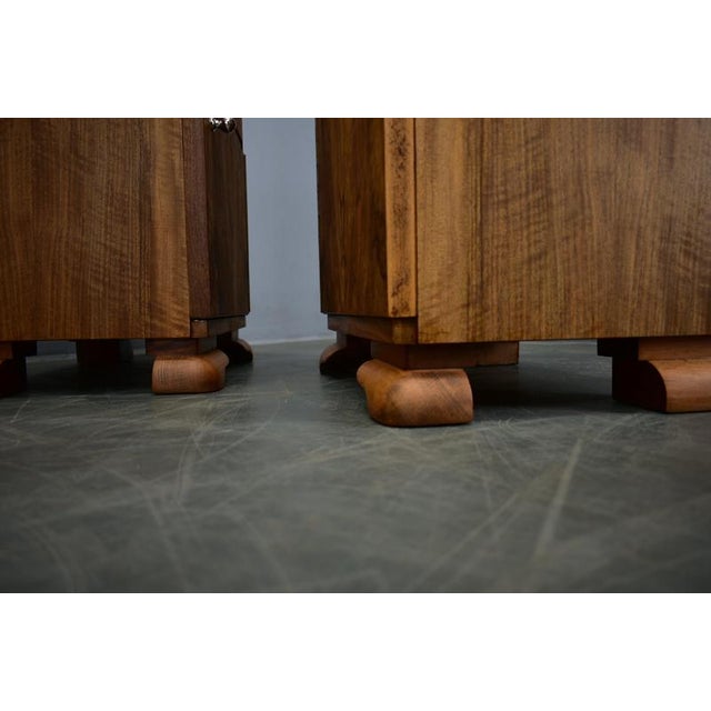 Art Deco Bedside Tables, Czechoslovakia, 1934, Set of 2 For Sale - Image 11 of 16