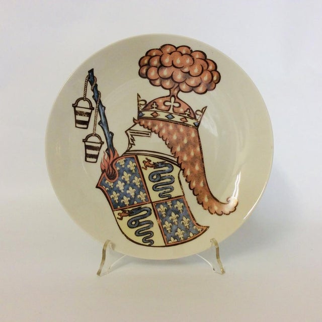 Plates by Piero Fornasetti for Alfa Romeo, 1970, Set of 3 For Sale - Image 3 of 8