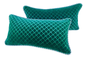 Stroheim and Romann Cut Mohair Lumbar Pillows/A Pair