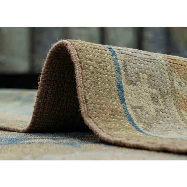 Brown Turkish Oushak Rug 11'5" x 14'1" #18509 For Sale - Image 8 of 8