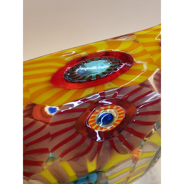 Mario Formentello Murano Glass Bowl Murrine Mosaic Millefiori Signed For Sale - Image 6 of 16