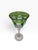 Vintage Mid-Century Bohemian Cut-to-Clear Harlequin Crystal Wine Glasses - Pair For Sale - Image 4 of 7