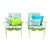 Vintage Wrought Iron Patio Restored Arm Chairs - Set of 2 For Sale