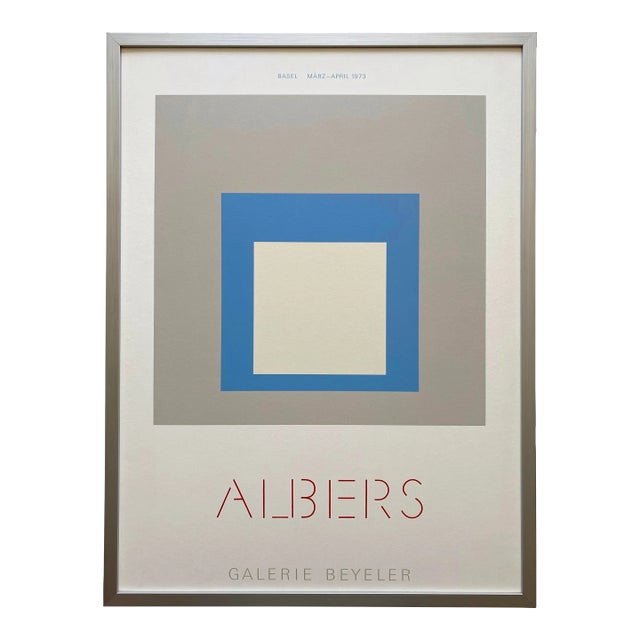 Josef Albers Vintage 1973 Modernist Fine Art Silkscreen