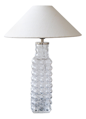 Mid-Century Modern Bubble Crystal Table Lamp attributed to Carl Fagerlund for Orrefors, 1960s