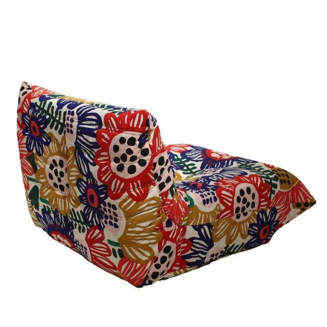 1970s Set of Lounge Chair and Ottoman, France, 1978 For Sale - Image 5 of 11