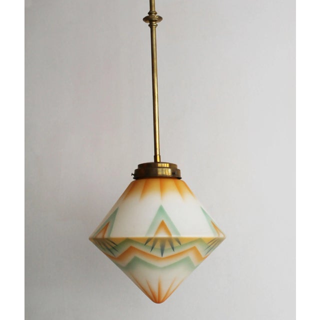 Art Deco Ceiling Lamp, 1930s For Sale - Image 9 of 12