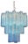 3-Tier Murano Glass Tube Chandelier, 1990s For Sale