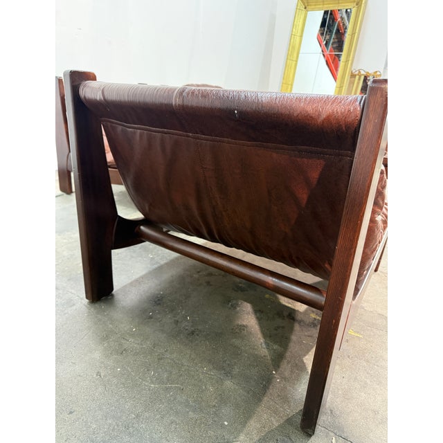 Animal Skin Leather Lounge Set, 1960s, Attributed to Carl Straub For Sale - Image 7 of 13