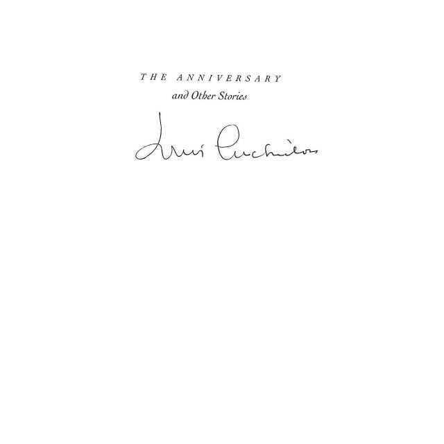 "The Anniversary and Other Stories" 1999 Auchincloss, Louis (Signed) For Sale - Image 4 of 5
