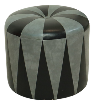 Vintage Round Pouf, 1960s