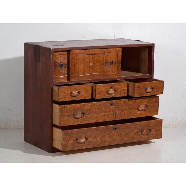 Japanese Chest of Drawers in Wood For Sale - Image 3 of 12